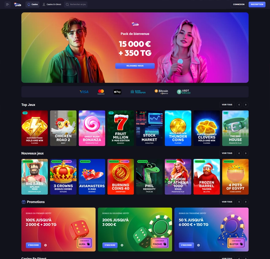 spin aura capture ecran nouveau casino en ligne 2026